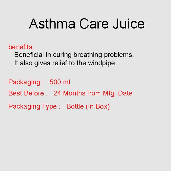 Asthma Care Juice