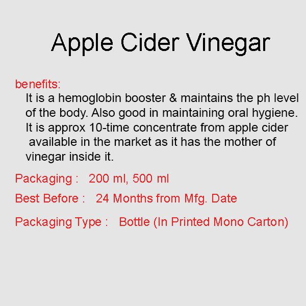 Apple Cider Vinegar