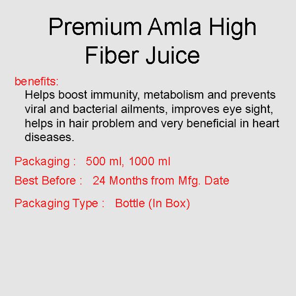 Premium Amla High Fiber Juice