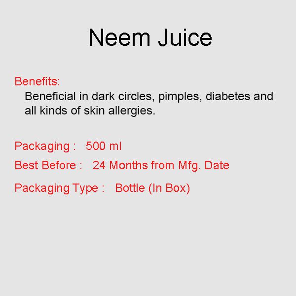 Neem Juice