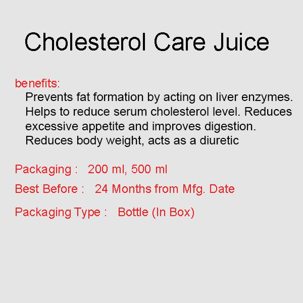 Cholesterol Care Juice